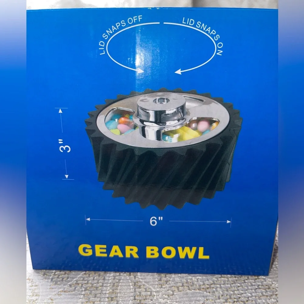 Wrencheare Gear Snack Bowl with Lid new